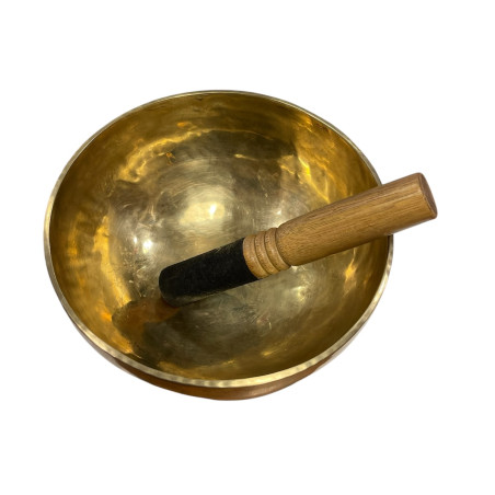 Ciotola buddista cantante gigante in bronzo