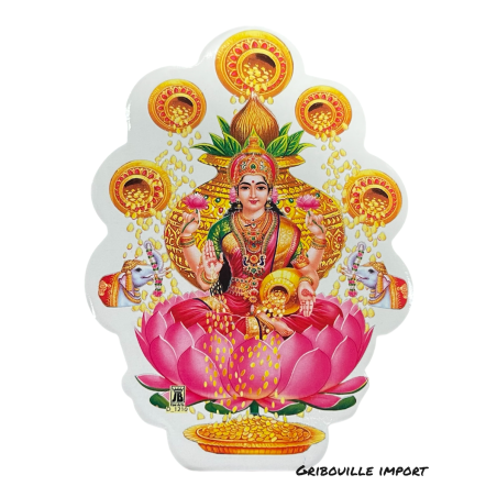 Adesivo Divinità "Signore Lakshmi" Doppia Faccia