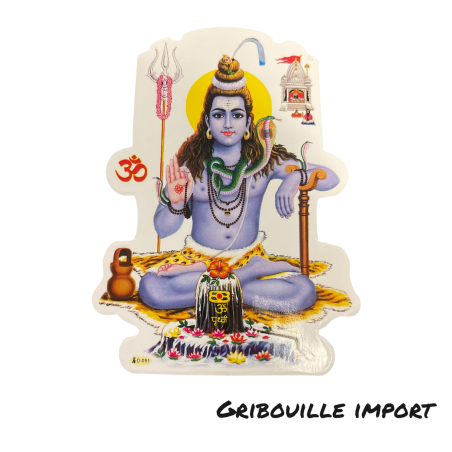 Adesivo Divinità Shiva Doppio Volto