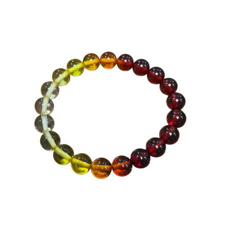 Bracelet en boules d'ambre naturelle de la baltique