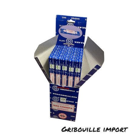 Encens nag champa de la marque Satya en boite de 25