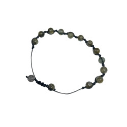 Pulsera Ajustable de Piedra Labradorita