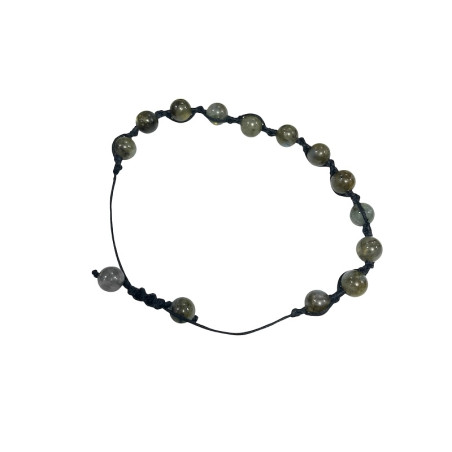 Pulsera Ajustable de Piedra Labradorita