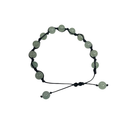 Bracciale regolabile in pietra di giada