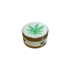 Macinino in metallo per foglie di cannabis