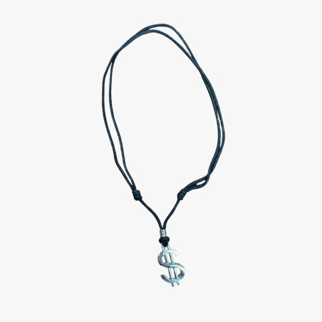Collana con ciondolo dollaro da rapper