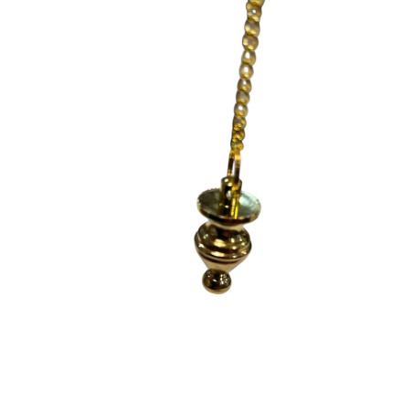 Pendule Alchimiste Toupie metal Doré