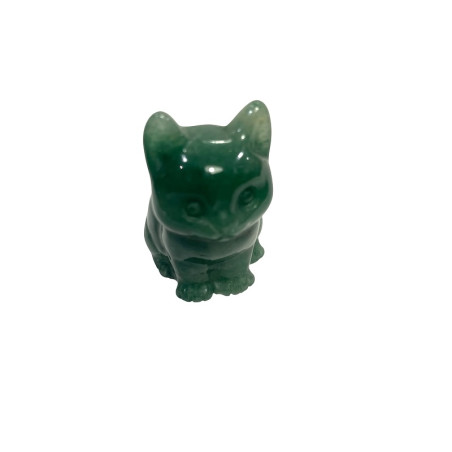 Gatto in avventurina di pietra