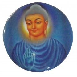 Badge Buddha Gottheit Bild Original Indien Zen Buddhismus Meditation