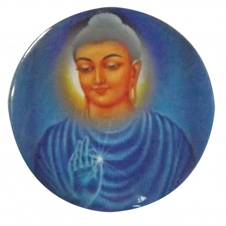 Badge Bouddha Divinité Image Original Inde Zen Bouddhisme Meditation