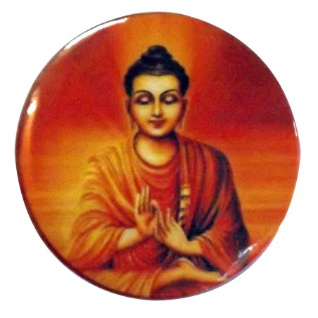 Badge Buddha Divinity Immagine Originale India Zen Buddismo Meditazione