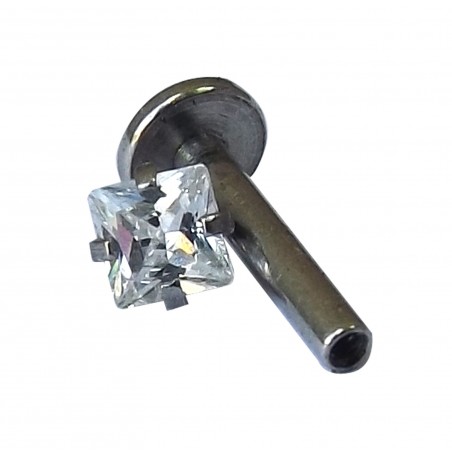 Labrets Fly 1,2 mm Zircon Graffiato Acciaio Piercing Garanzie di alta qualità