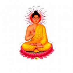 Deity Sticker Buddha God India Sticker Meditation Image