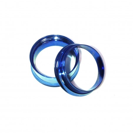 PIercing Plug Stahl Blau Stahl Chirugical Ohr 