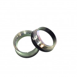 Tapones de acero quirúrgico de acero negro PIercing Plugs