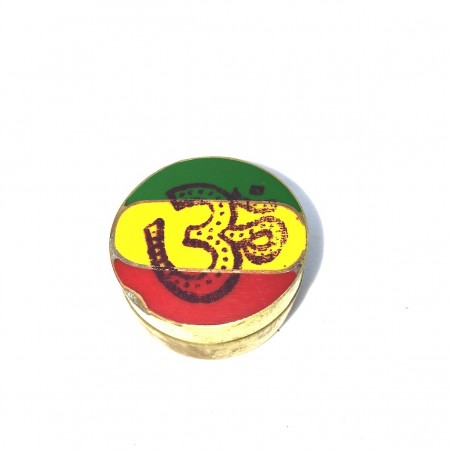 Caja Om Rasta metal Rasta pastillas de hierba en polvo